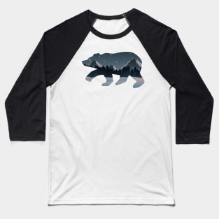 Mountains Bear Baseball T-Shirt